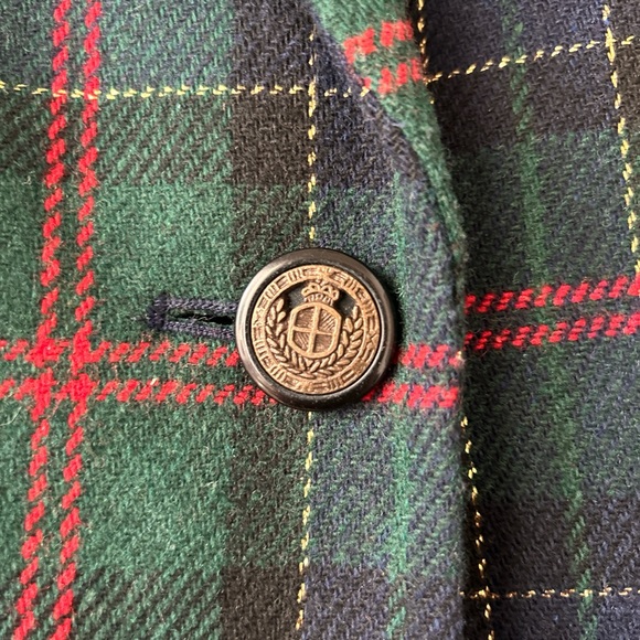 Sag Harbor Green and Red Plaid Blazer - Picture 2 of 5